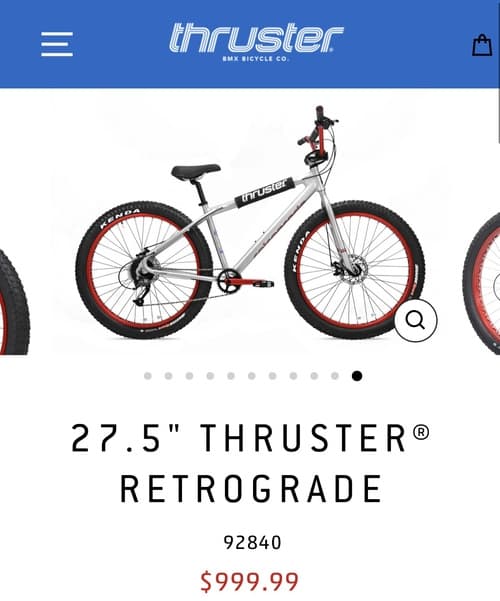 Vintage thruster store bmx bike