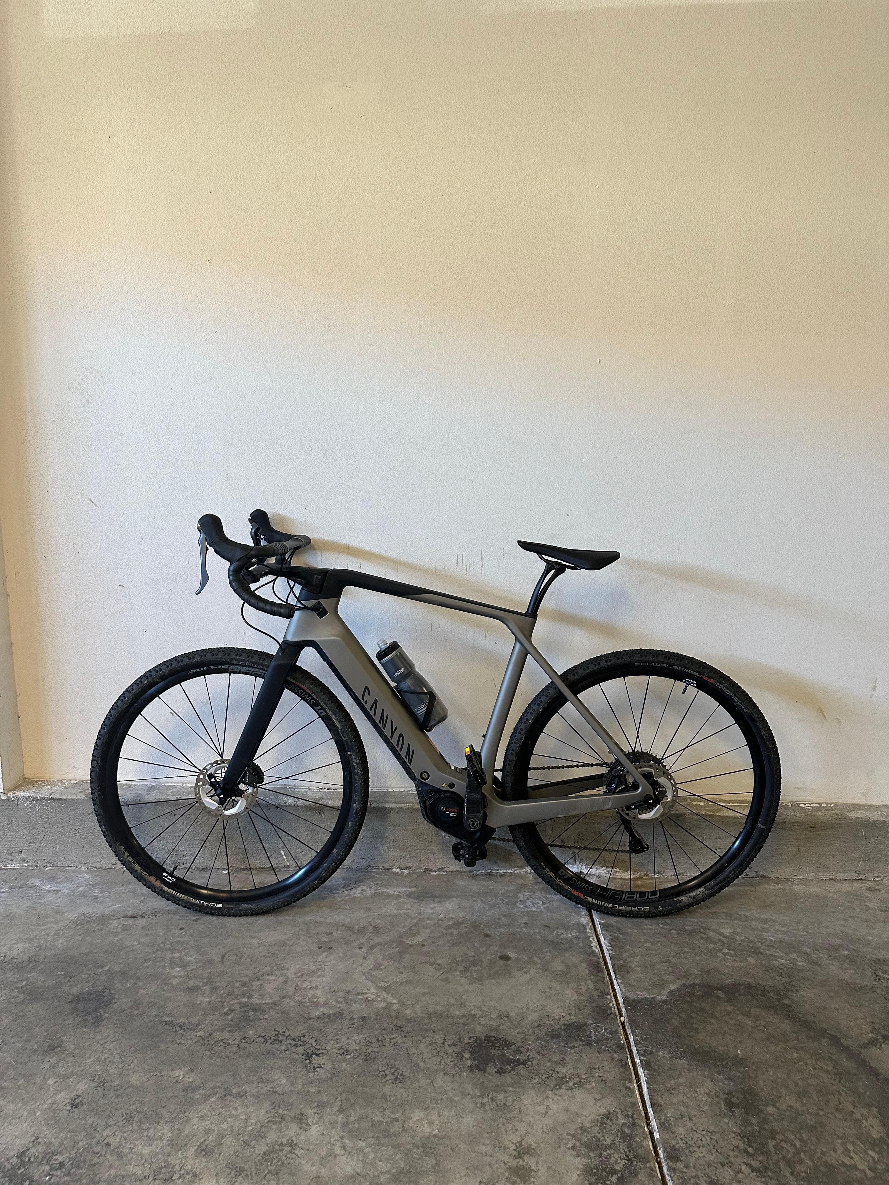 Canyon grail on e gravel bike top