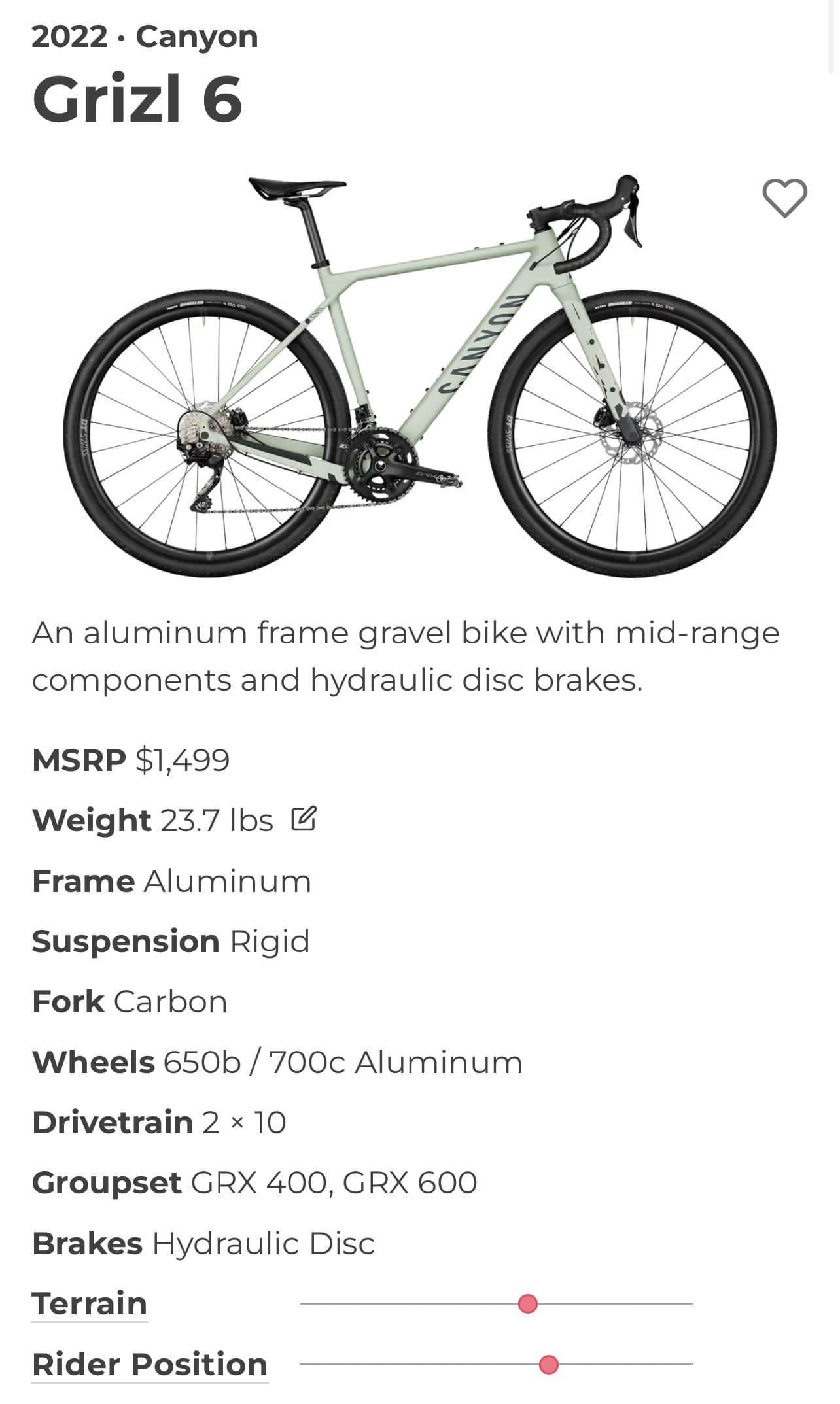 Canyon frame size shop